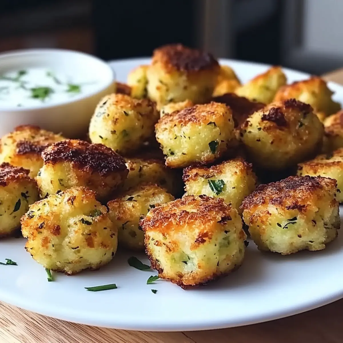 Crispy Greek Zucchini Tots