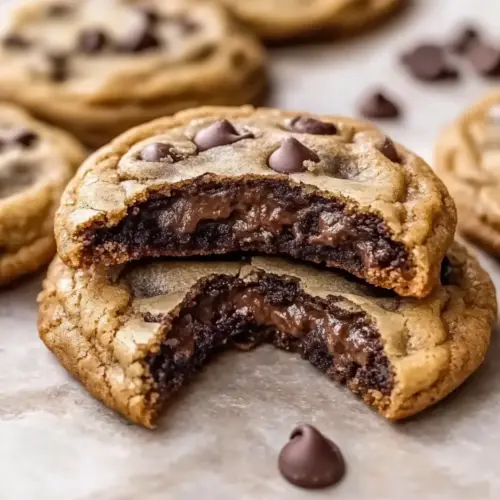 Brownie-Stuffed Chocolate Chip Cookies