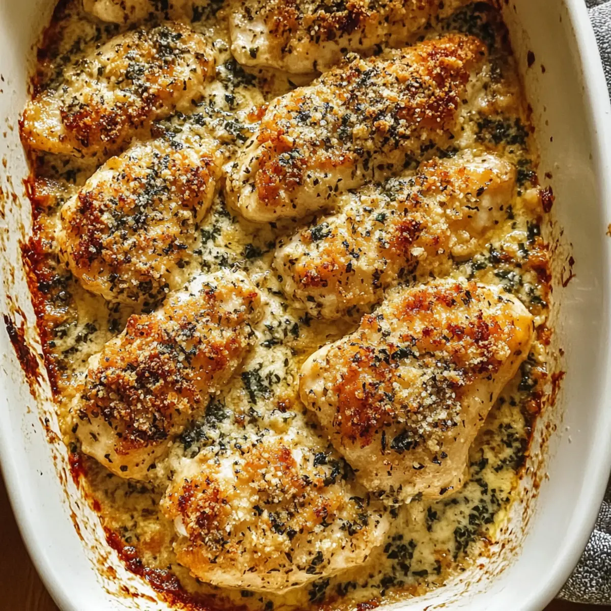 Garlic Parmesan Chicken Bake