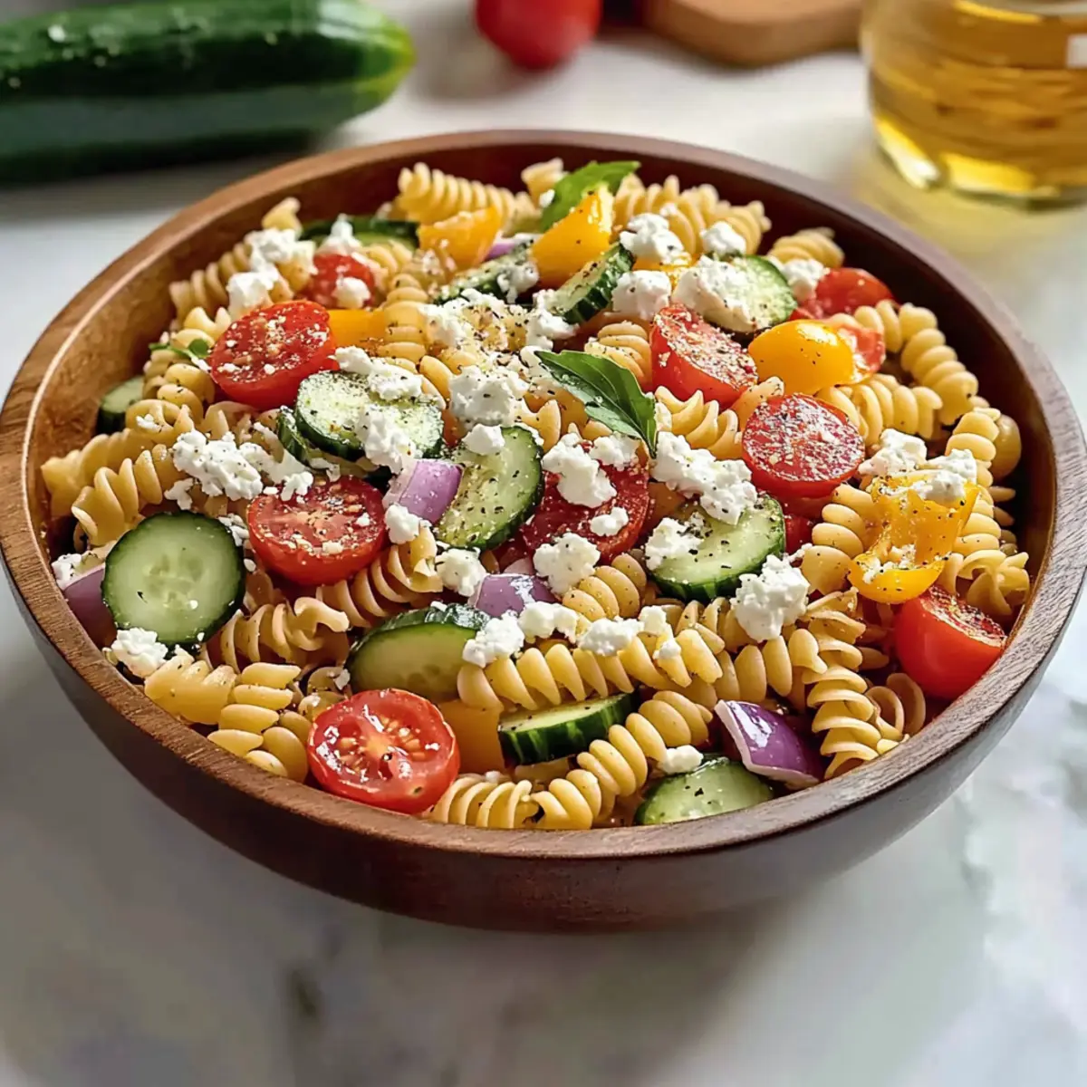 High Protein Greek Pasta Salad: Fresh & Satisfying Delight 3 b1c17c4a d307 4e1b 9469 23e2b66dc3bfbr e9bip1