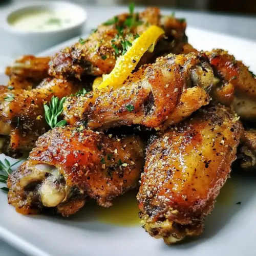 Crispy Baked Lemon Pepper Wings