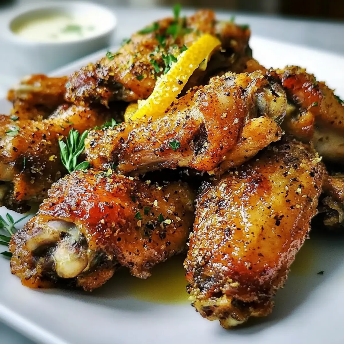 Crispy Baked Lemon Pepper Wings