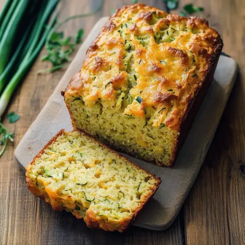 Green Onion Zucchini Cheddar Quick Bread