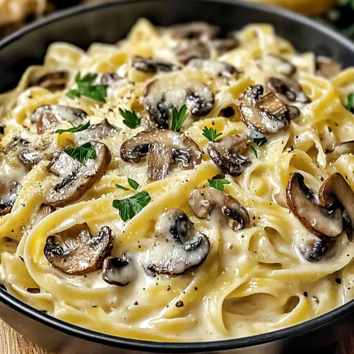 Creamy Mushroom Gruyere Pasta