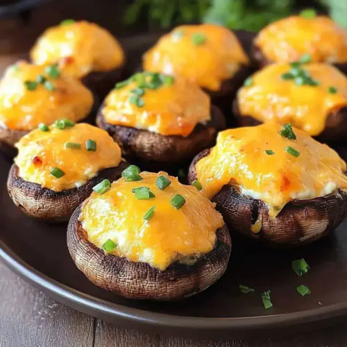 Air Fryer Stuffed Mushrooms