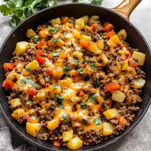 Mexican Ground Beef and Potato Skillet