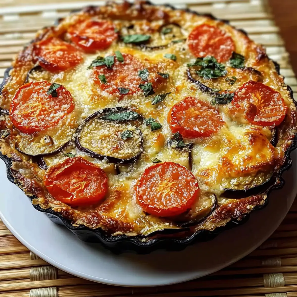 Tomato and Eggplant Pie