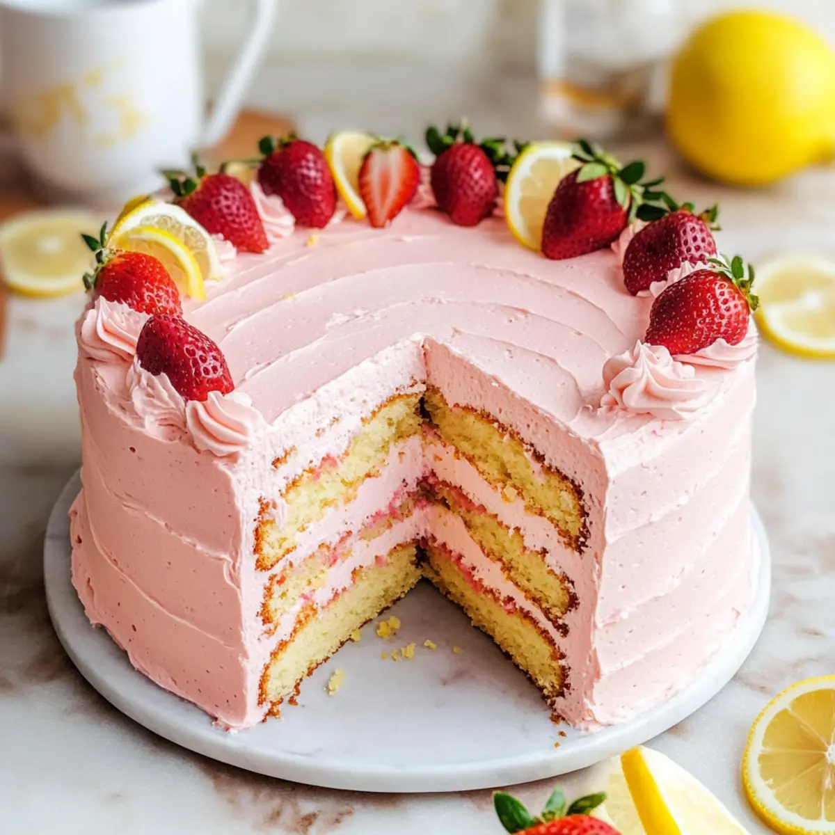 Strawberry Lemon Cake