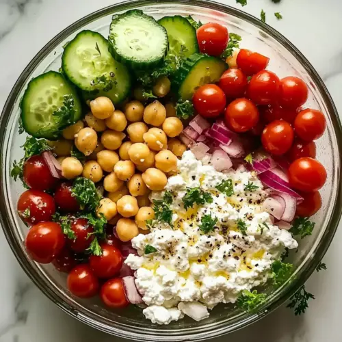 Cottage Cheese Chickpea Salad