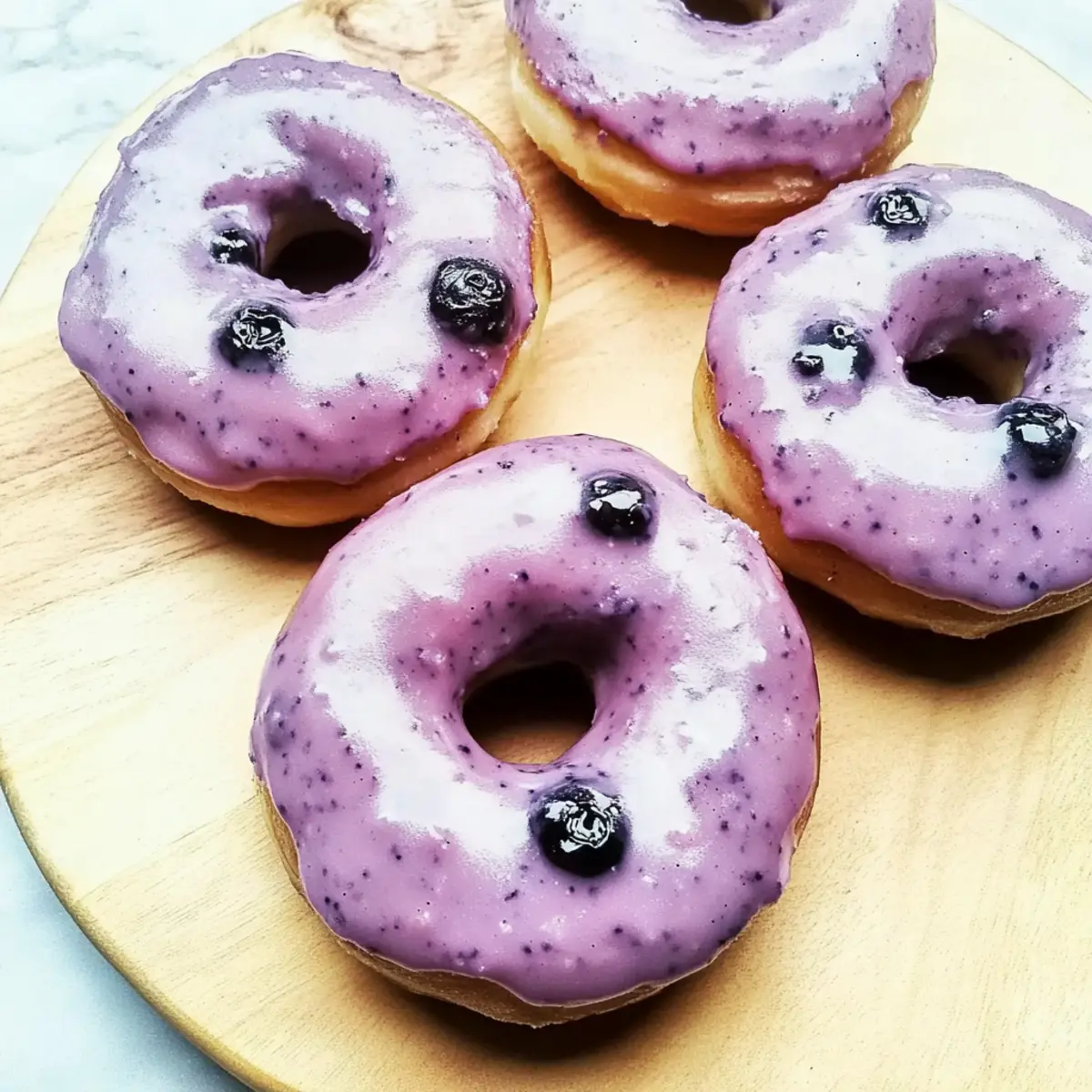 Wild Blueberry Cake Donuts