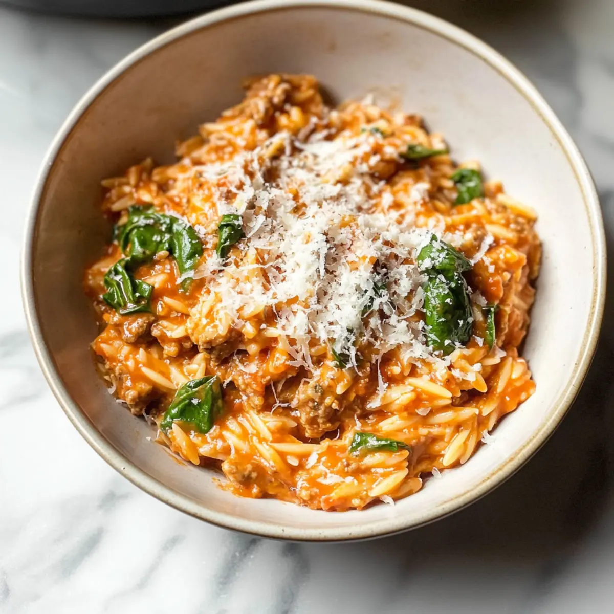 Ground Beef Orzo