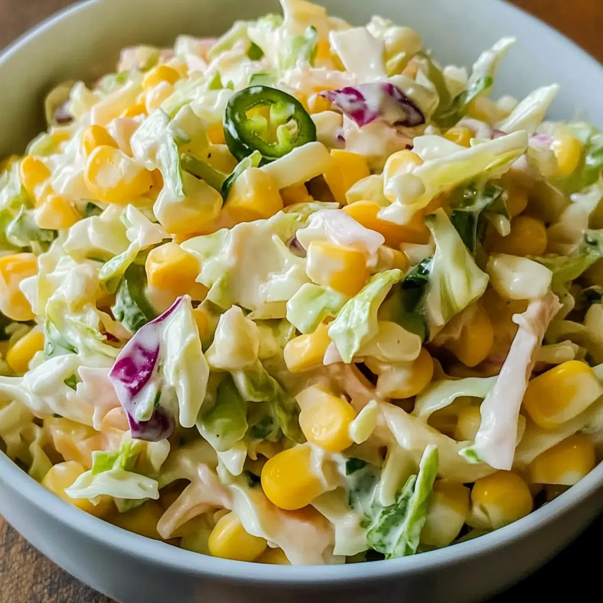 Jalapeno Corn Coleslaw