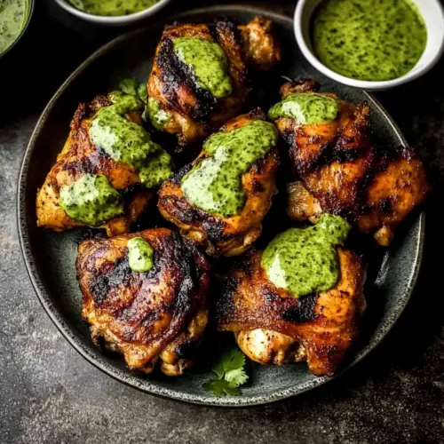 Peruvian Chicken with Green Sauce