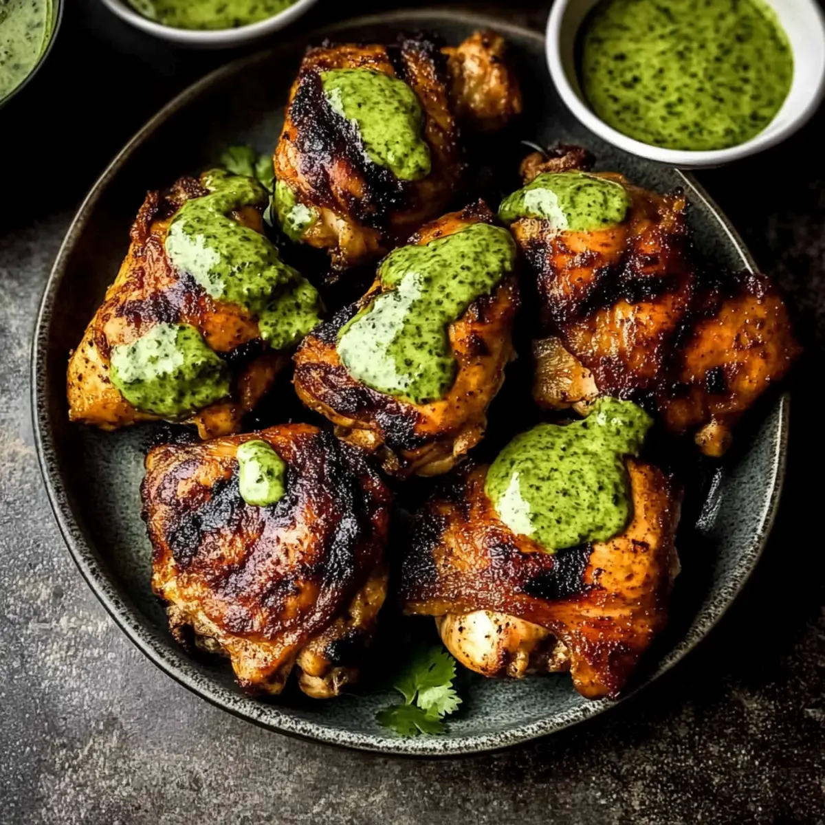 Peruvian Chicken with Green Sauce