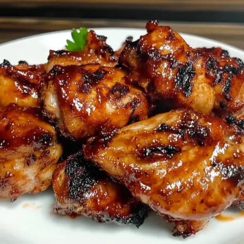 Grilled Spicy BBQ Chicken Thighs