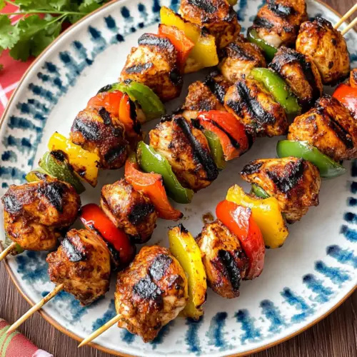Mexican Barbecue Chicken Skewers
