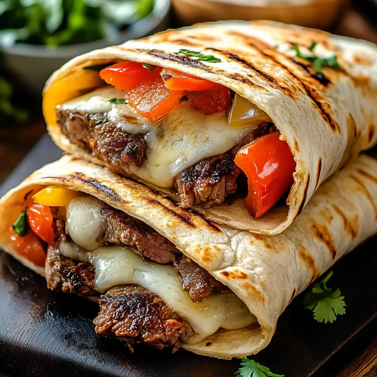 Crispy Philly Cheesesteak Grilled Wraps for Flavor Lovers 2 unnamed file 546