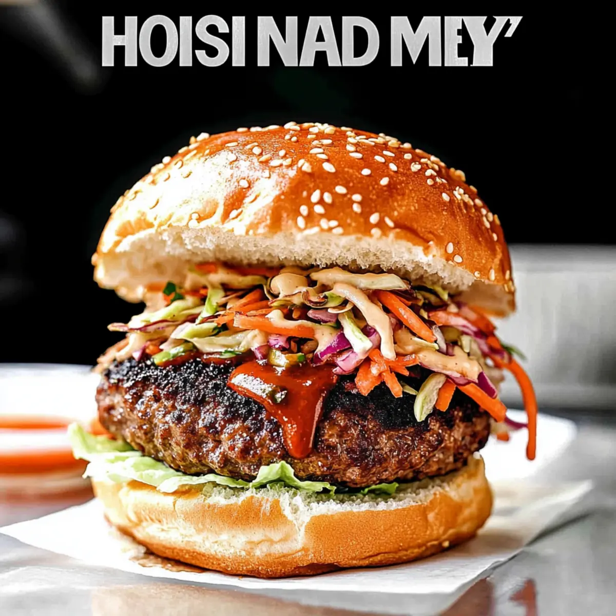 Juicy Asian Burger with Hoisin Ketchup & Garlic Chili Mayo 2 unnamed file 550