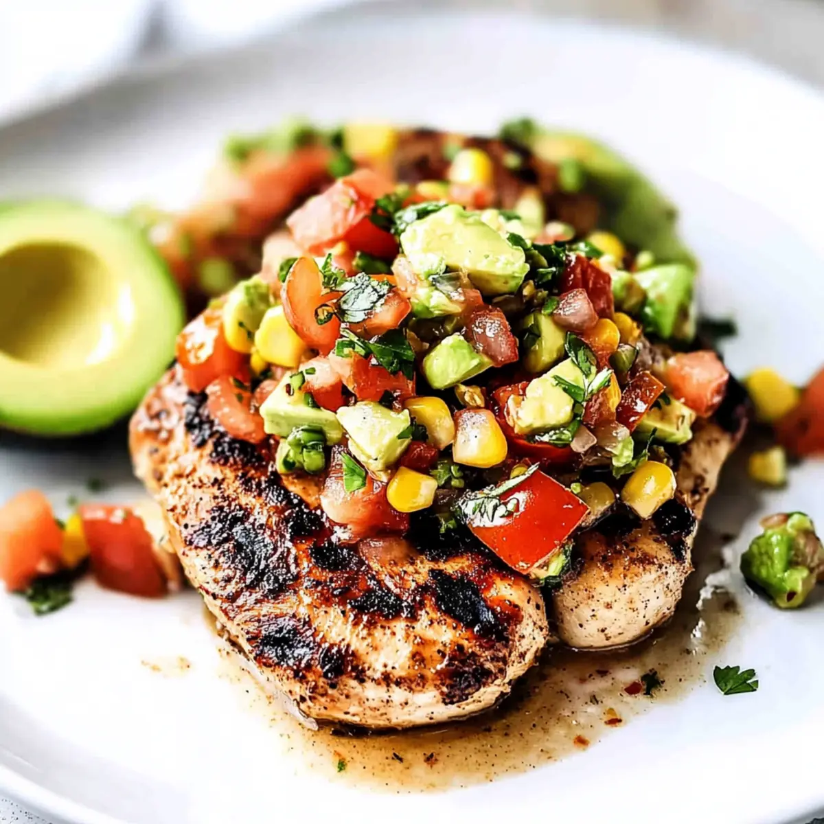 Fiesta Lime Chicken Recipe with Avocado Salsa Bliss 1 unnamed file 570
