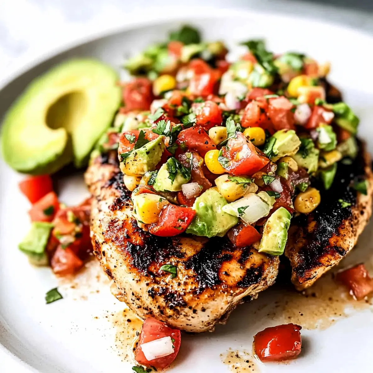Fiesta Lime Chicken Recipe with Avocado Salsa Bliss 2 unnamed file 572