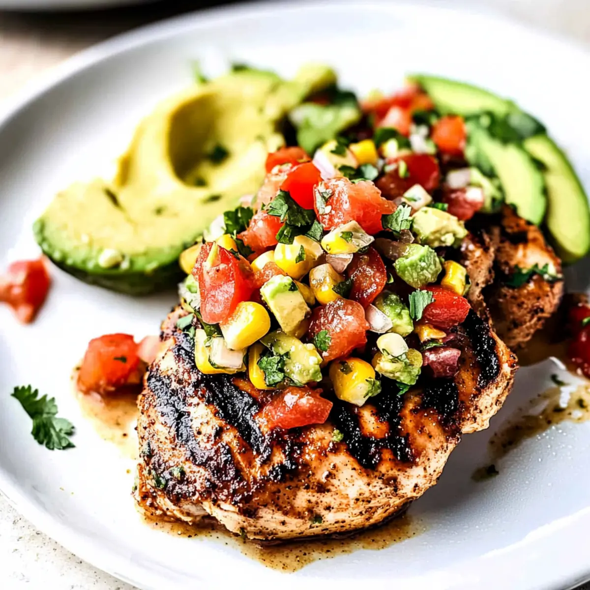 Fiesta Lime Chicken Recipe with Avocado Salsa Bliss 3 unnamed file 574