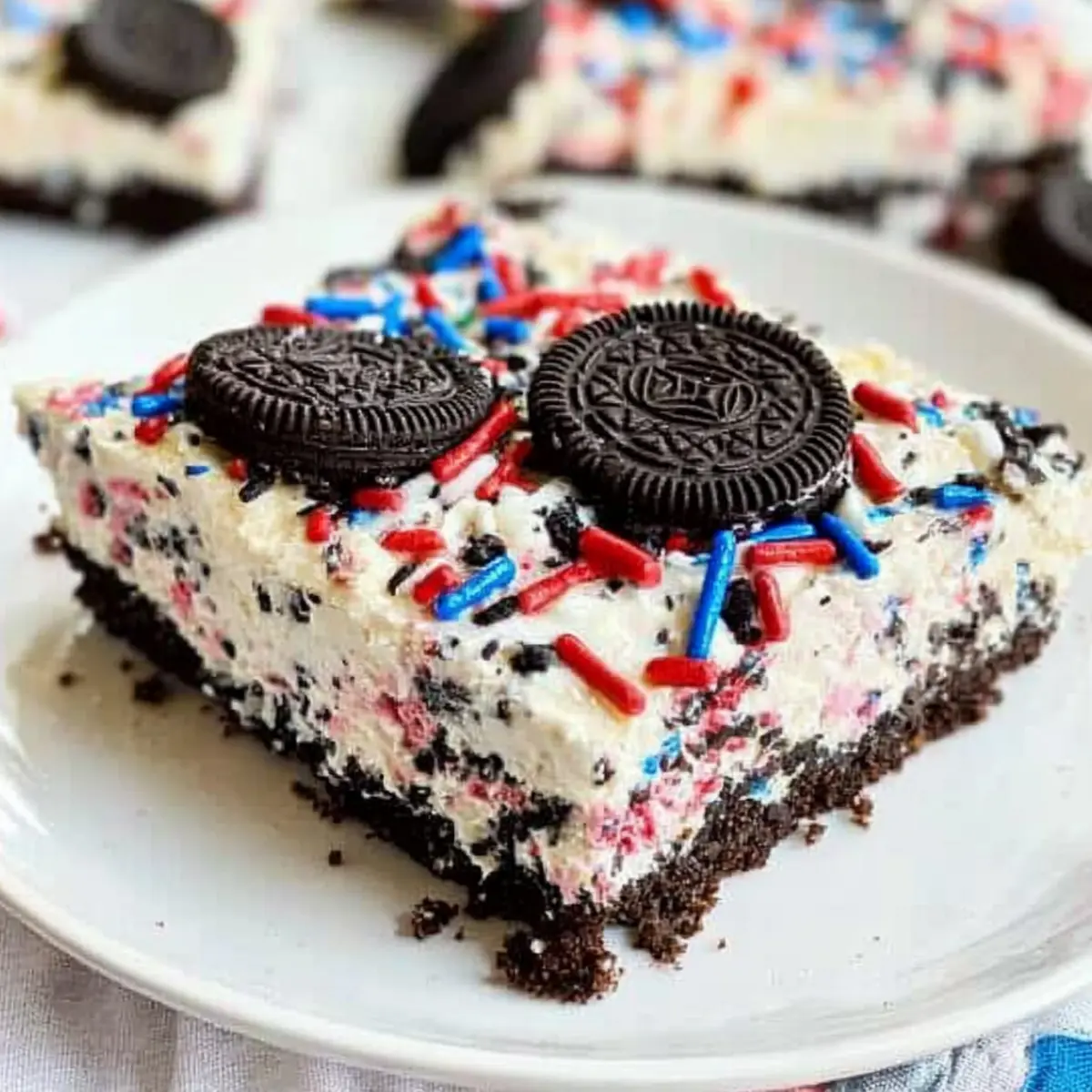 No Bake Fireworks Oreo Cheesecake Bars That Wow Every Celebration 1 unnamed file 605
