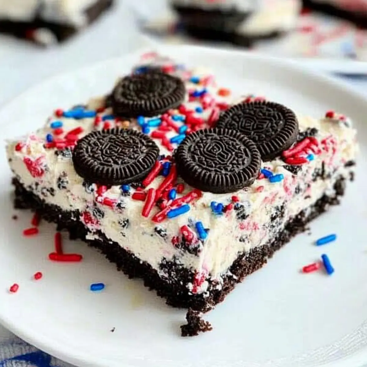 No Bake Fireworks Oreo Cheesecake Bars That Wow Every Celebration 2 unnamed file 606