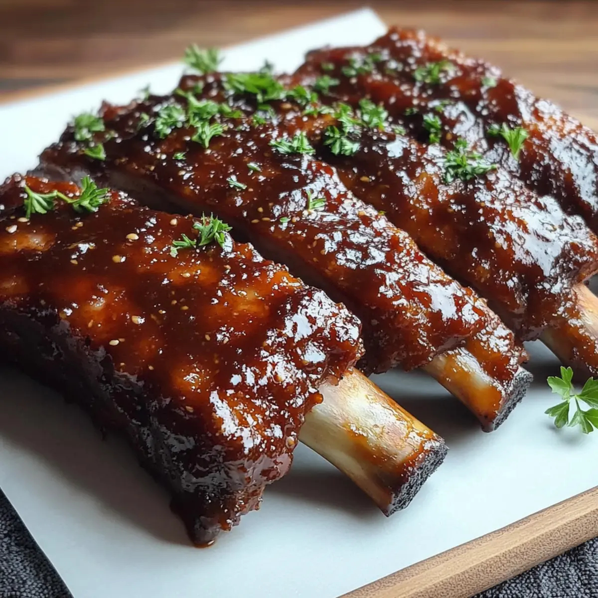 Sweet and Sticky BBQ Ribs