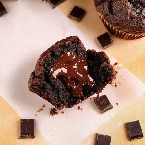 Indulge in Jumbo Double Chocolate Muffins - Ultimate Gooey Delight 14 Jumbo Double Chocolate Muffins
