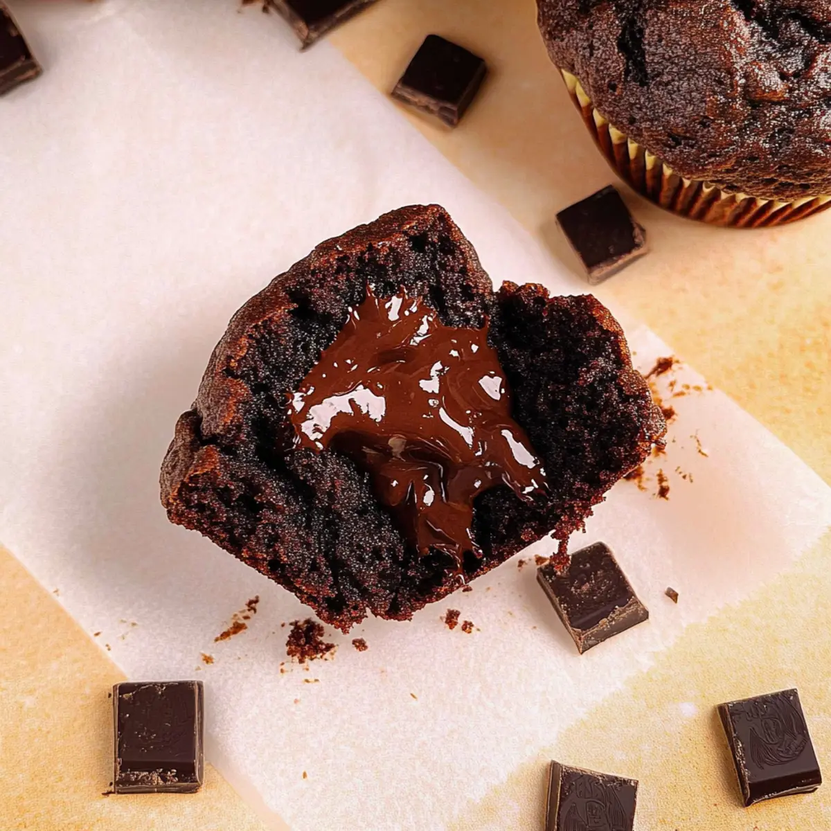 Jumbo Double Chocolate Muffins