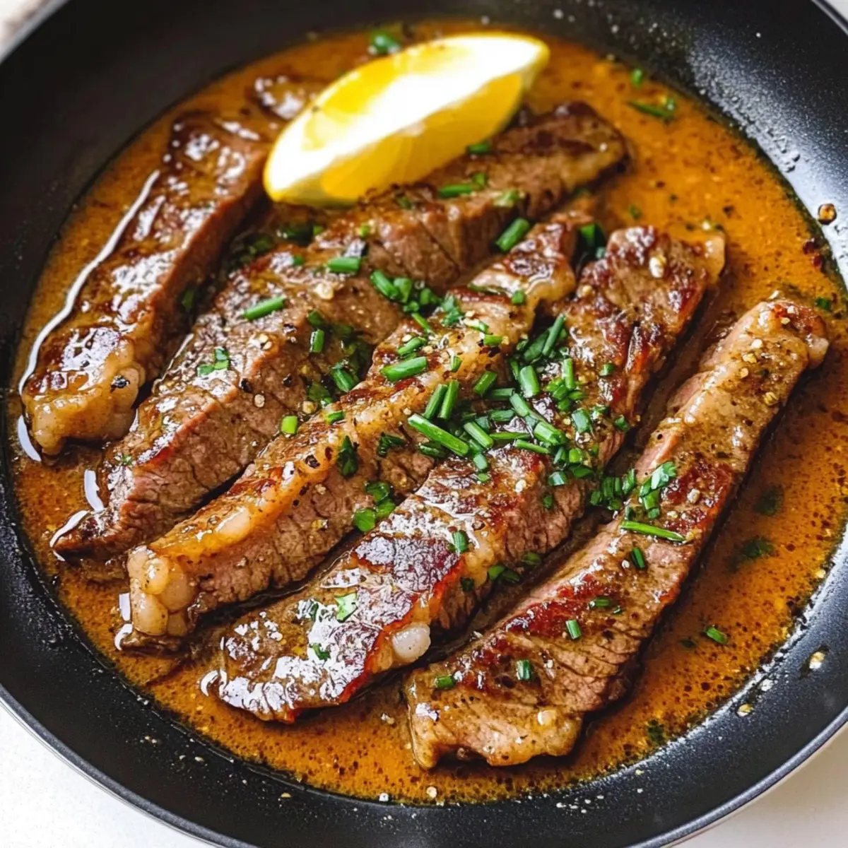 Pan-Seared Steak in Butter Sauce