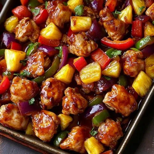 Hawaiian Chicken Sheet Pan
