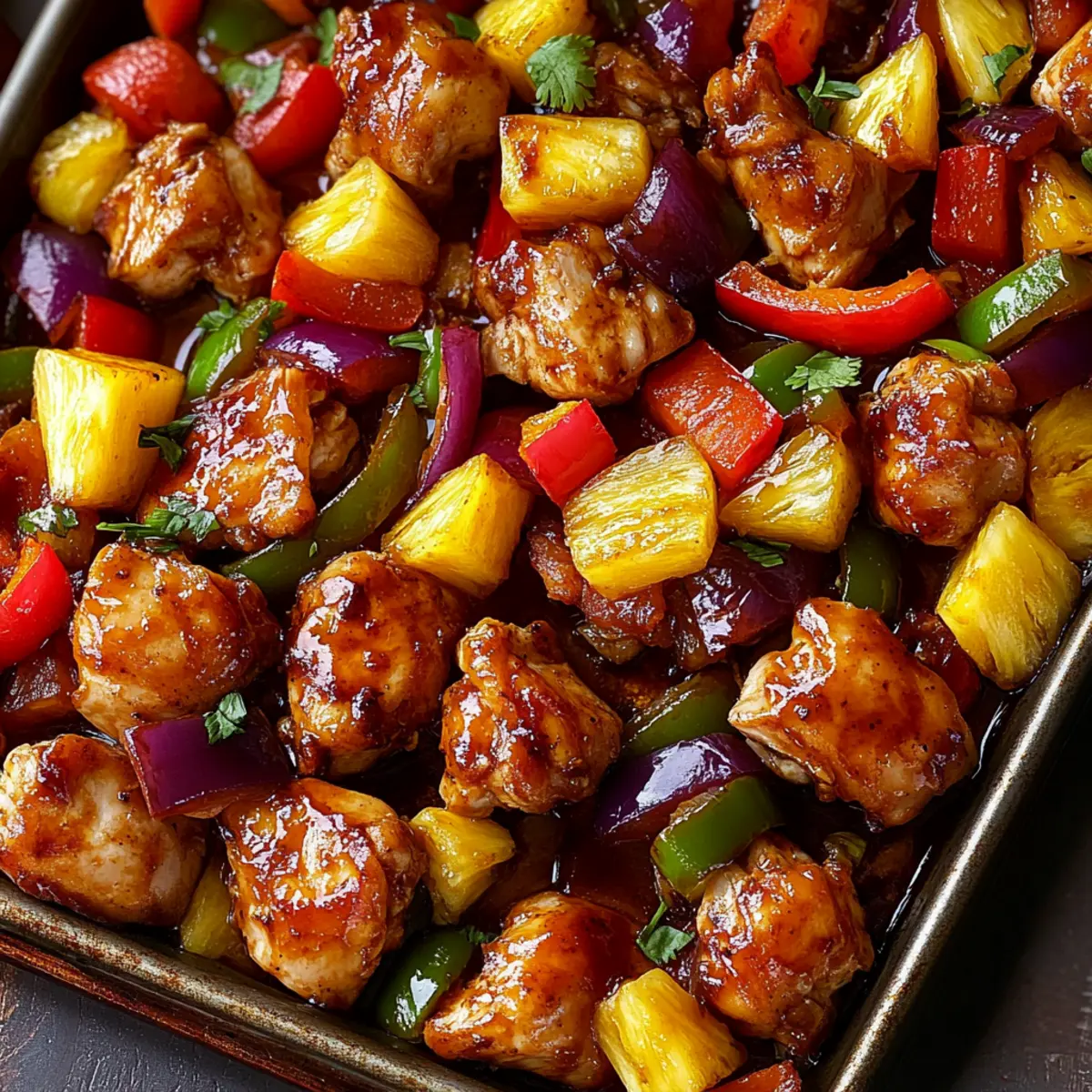 Hawaiian Chicken Sheet Pan
