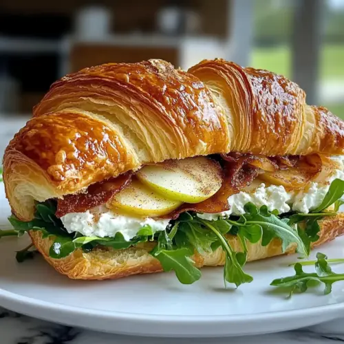 Apple & Goat Cheese Croissant Sandwich