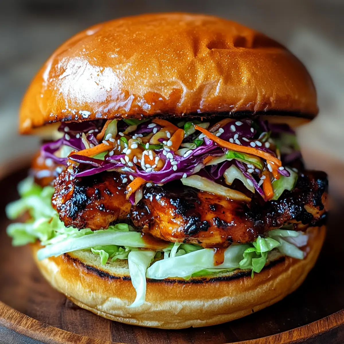 Korean BBQ Chicken Sandwich with Crunchy Cabbage Slaw Bliss 1 unnamed file 789