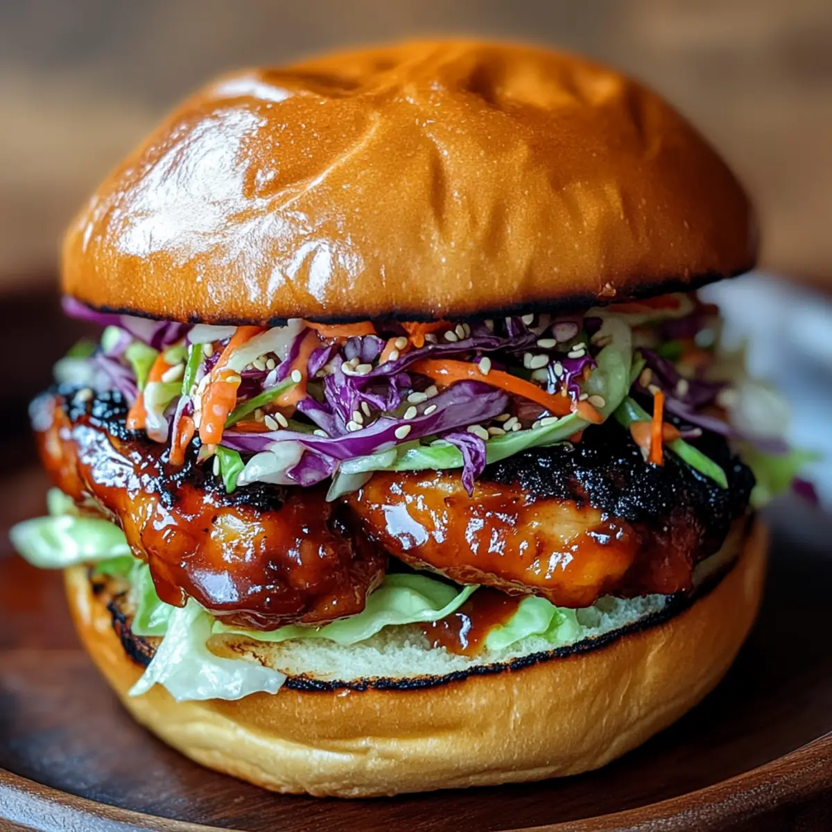 Korean BBQ Chicken Sandwich with Crunchy Cabbage Slaw Bliss 3 unnamed file 794