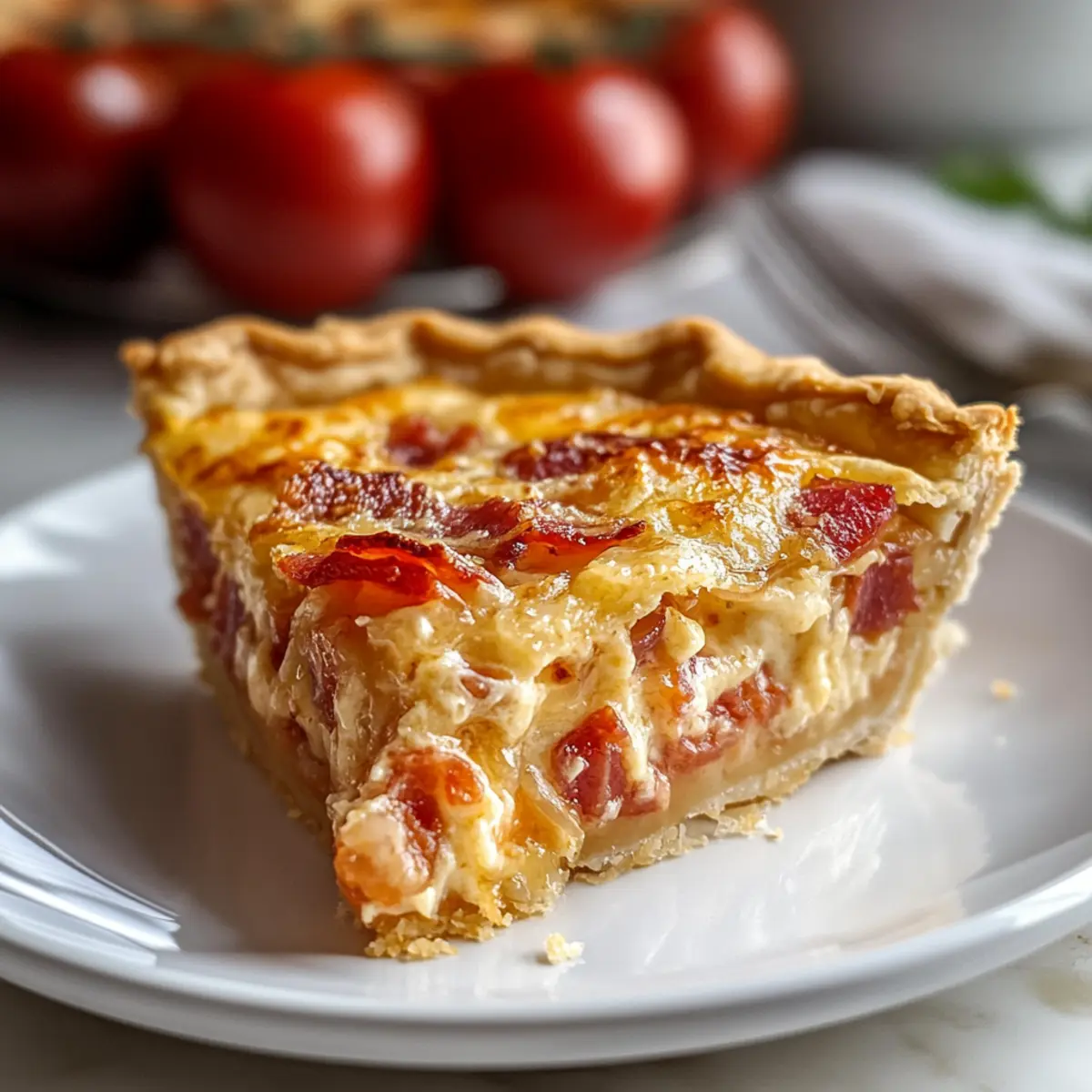 Bacon Onion Tomato Pie: A Savory Southern Delight 4 Bacon Onion Tomato Pie