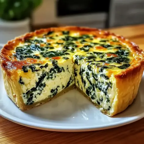 Cottage Cheese and Spinach Crustless Quiche