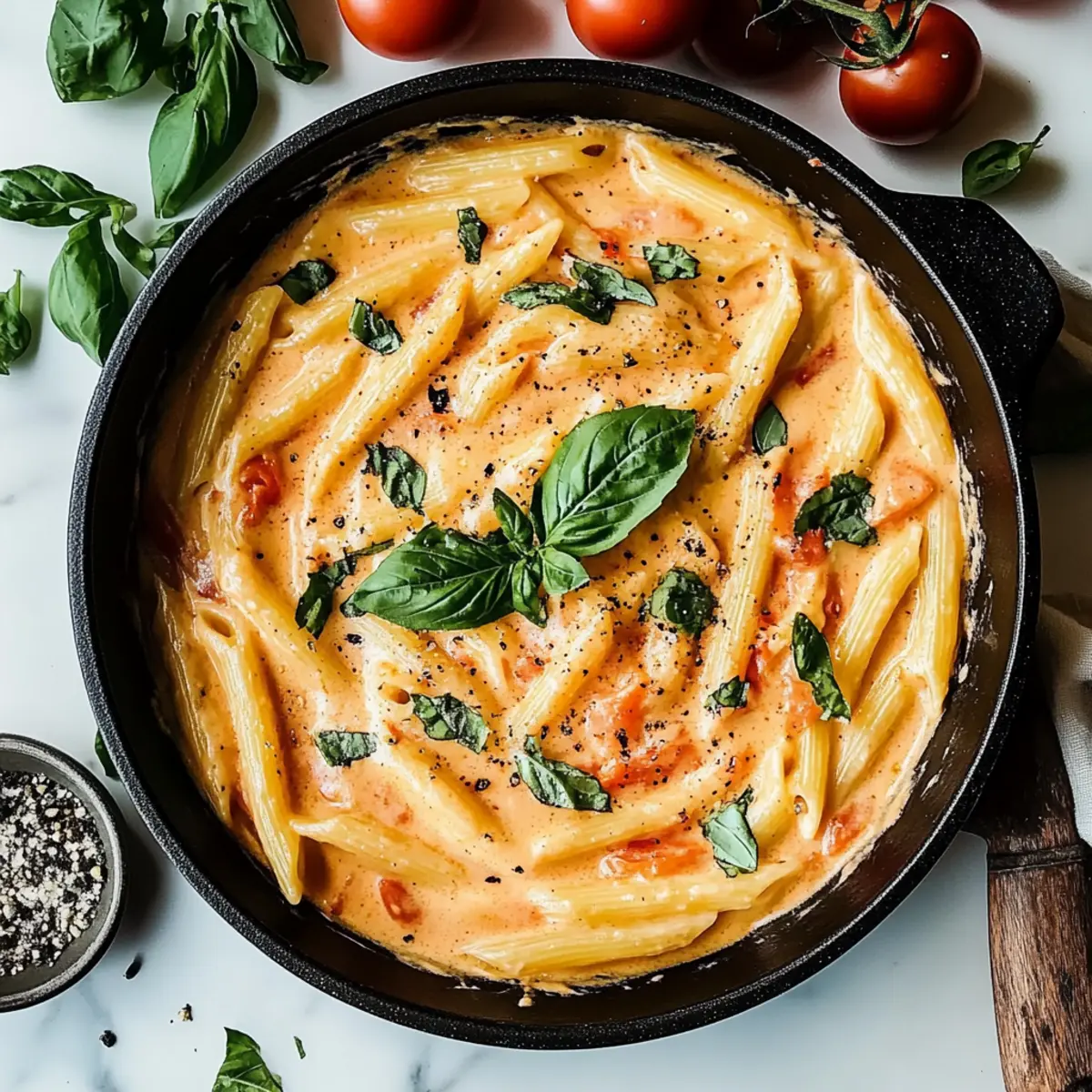 One Pan Creamy Tomato Pasta