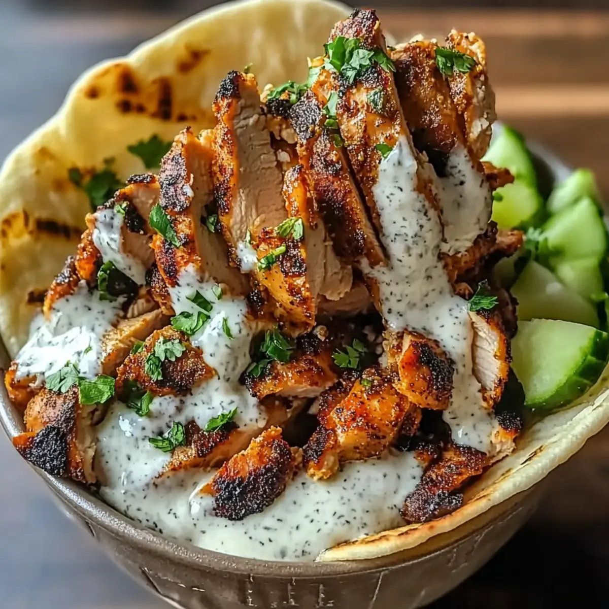 Chicken Shawarma with Garlic Sauce
