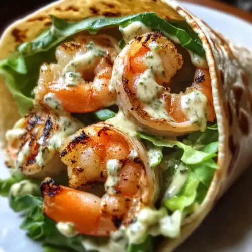 Grilled Shrimp Caesar Wraps
