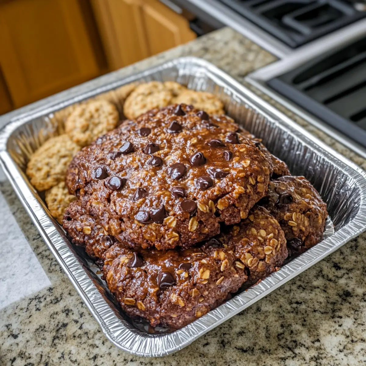 oven-baked meatloaf and potatoes
