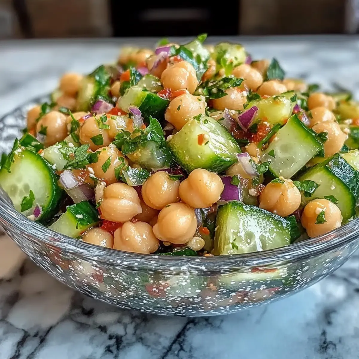 Chickpea Cucumber Salad