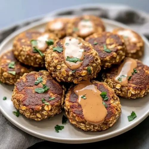Baked Falafel with Tahini Sauce