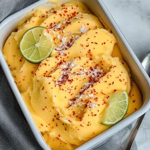 Chili Lime Mango Sorbet