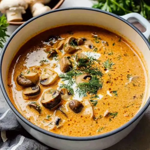 Creamy Hungarian Mushroom Soup