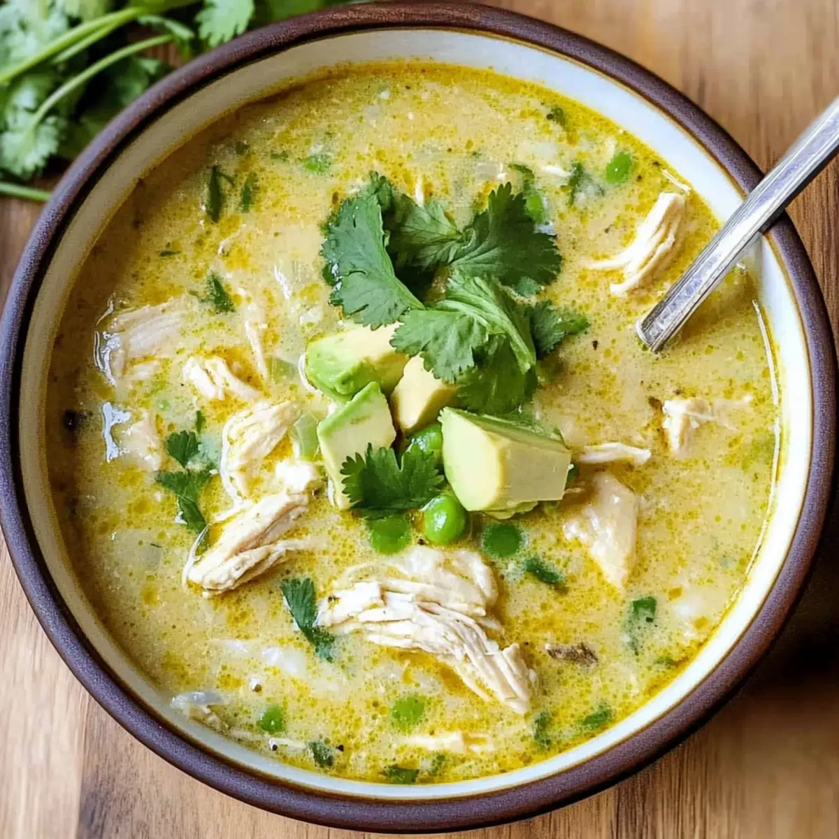 Creamy Green Enchiladas Chicken Soup