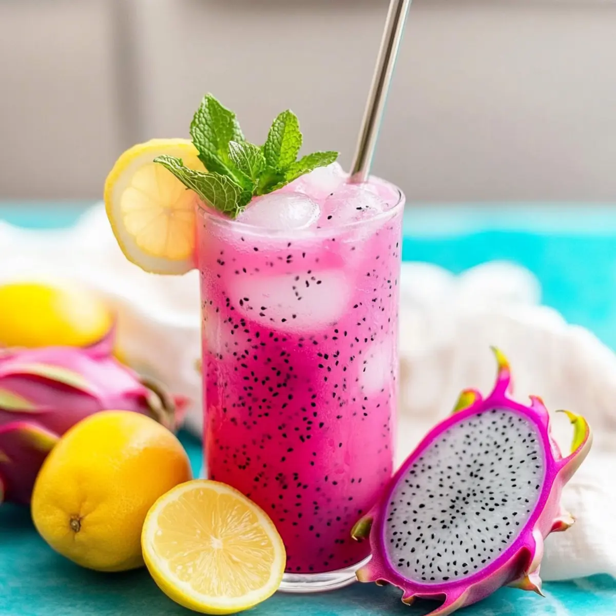 Dragon fruit Lemonade