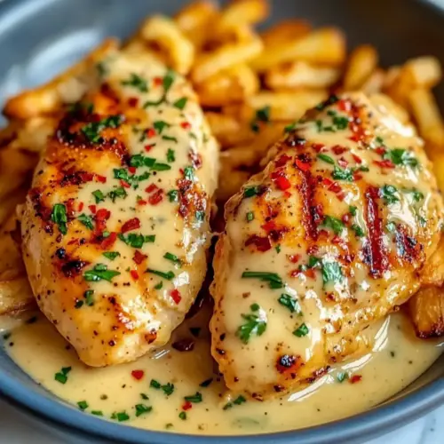 Irresistible Chicken Fillet in Spicy, Creamy Garlic-Parmesan Sauce 8 Chicken Fillet in Spicy, Creamy Garlic-Parmesan Sauce