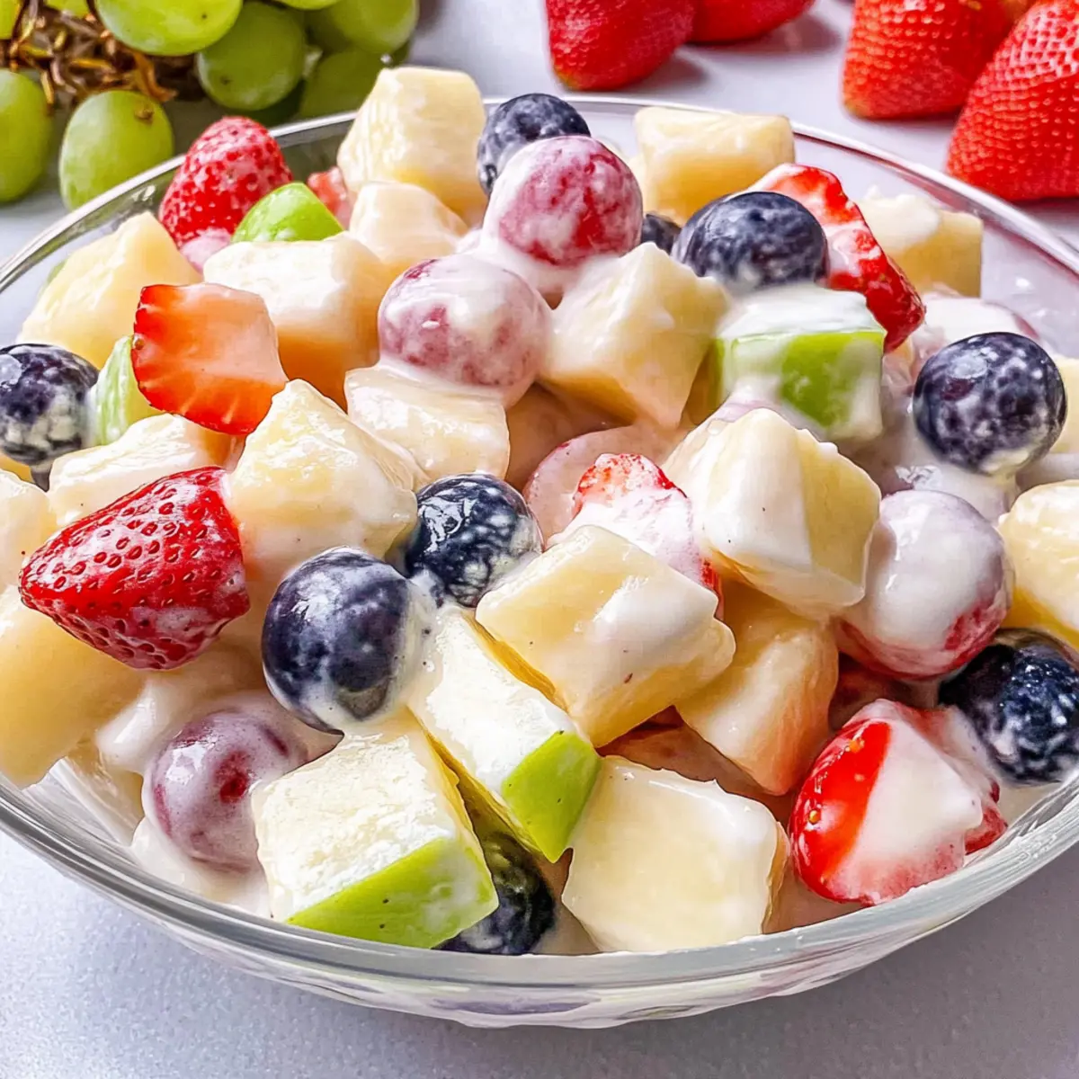 Creamy fruit salad